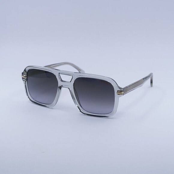 CARRERA 317/S 0KB7 FQ Sunglasses Transparent Aviator Frame, Grey Lenses - Picture 1 of 11